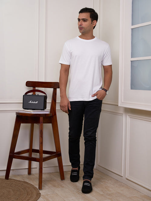 Ivory White Evergreen Bamboo Tee
