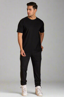 Black bamboo coords set for men