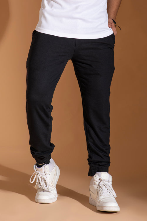 black bamboo jogger coords set for men