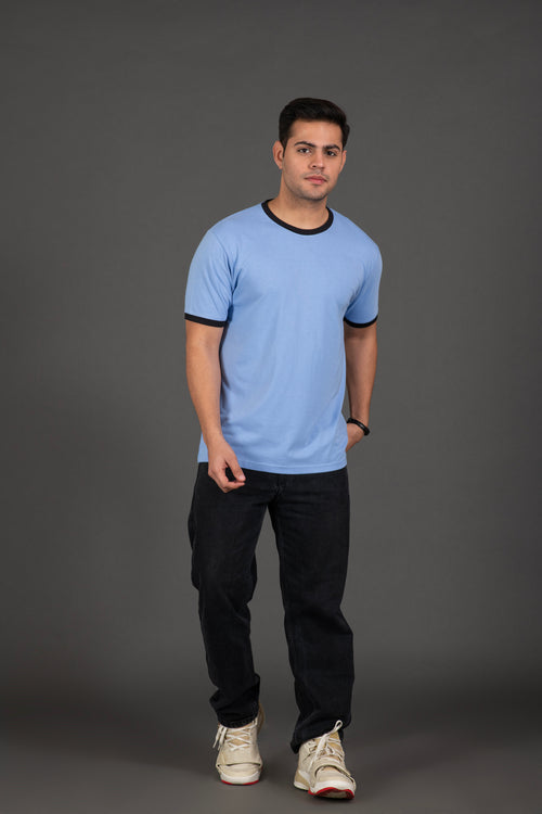 bamboo rount neck tee shirt for men