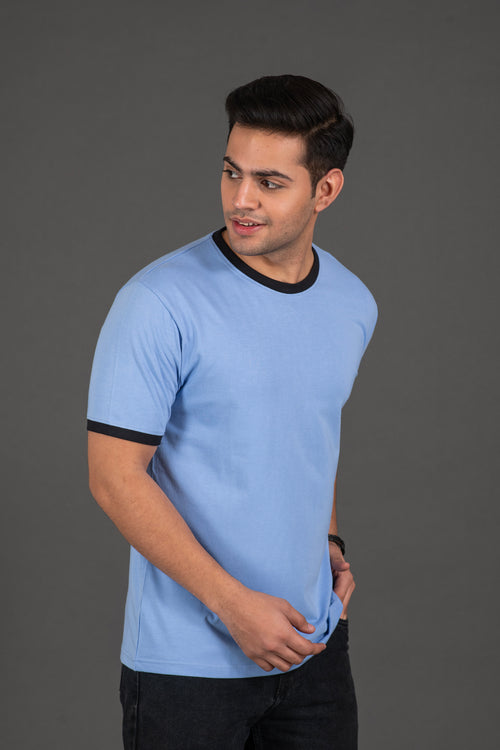 bamboo rount neck tee shirt for men