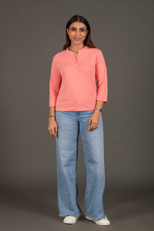 stylish bamboo button top for women