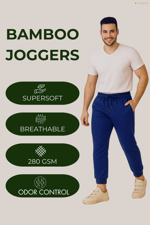 Pack of 2 - Men's Bamboo Joggers with Pocket