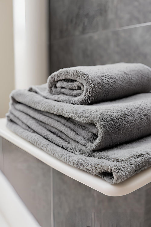 Grey Bamboo Bath Towel