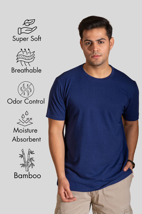 Indigo Blue Evergreen Bamboo Tee