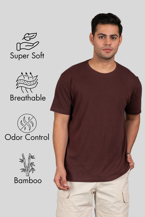 Rustic Brown Evergreen Bamboo Tee