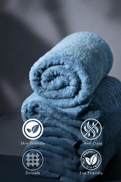 Slate Blue Bamboo Bath Towel