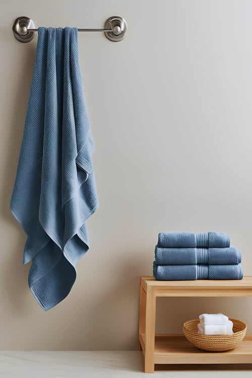 Slate Blue Bamboo Bath Towel