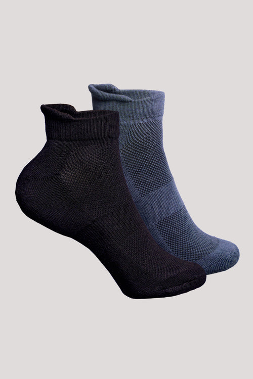 Unisex Ankle Bamboo Socks - 2 Pairs