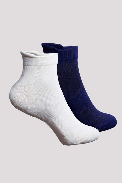 Unisex Ankle Bamboo Socks - 2 Pairs