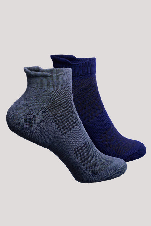 Unisex Ankle Bamboo Socks - 2 Pairs