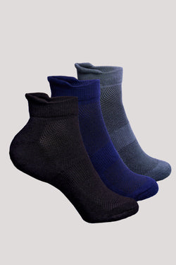 Unisex Ankle Bamboo Socks - 3 Pairs