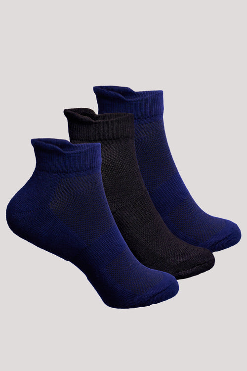 Unisex Ankle Bamboo Socks - 3 Pairs