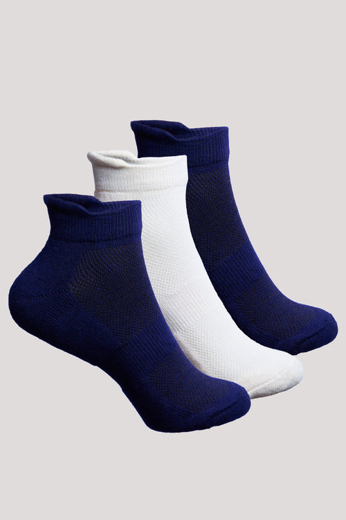 Unisex Ankle Bamboo Socks - 3 Pairs