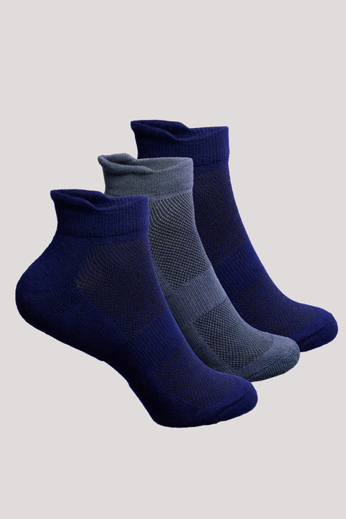 Unisex Ankle Bamboo Socks - 3 Pairs