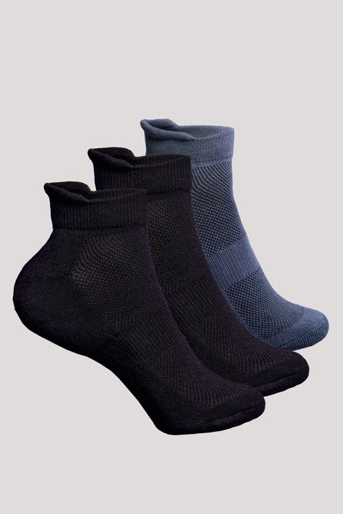 Unisex Ankle Bamboo Socks - 3 Pairs