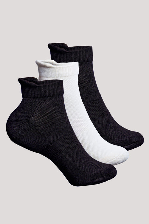 Unisex Ankle Bamboo Socks - 3 Pairs