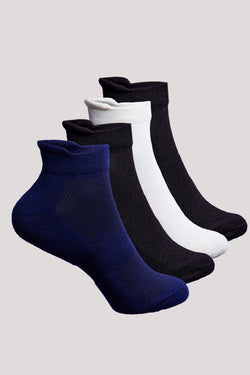 Unisex Ankle Bamboo Socks - 4 Pairs