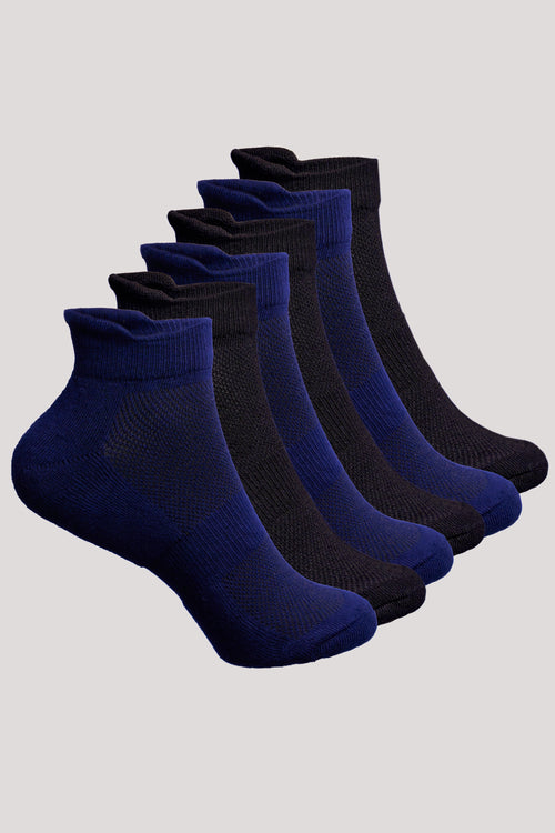 Unisex Ankle Bamboo Socks - 6 Pairs