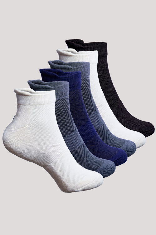 Unisex Ankle Bamboo Socks - 6 Pairs