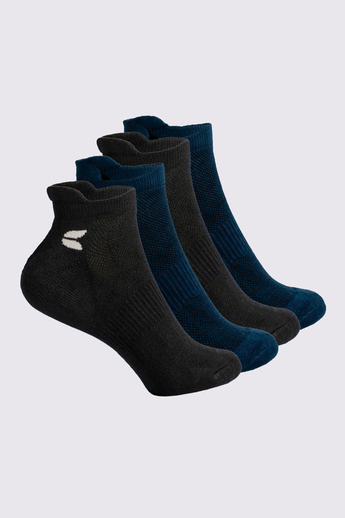 Unisex Ankle Bamboo Socks - 4 Pairs