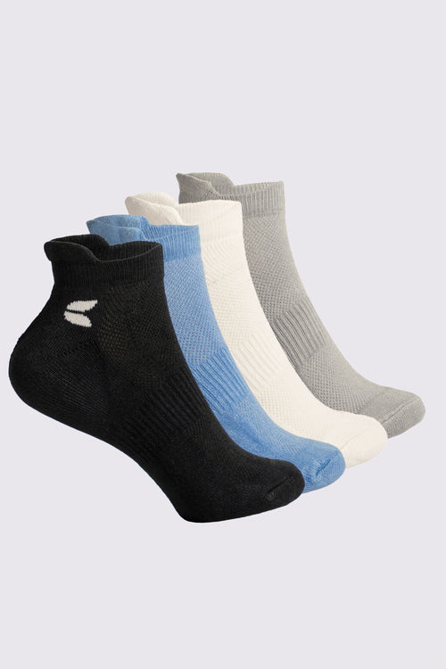 Unisex Ankle Bamboo Socks - 4 Pairs