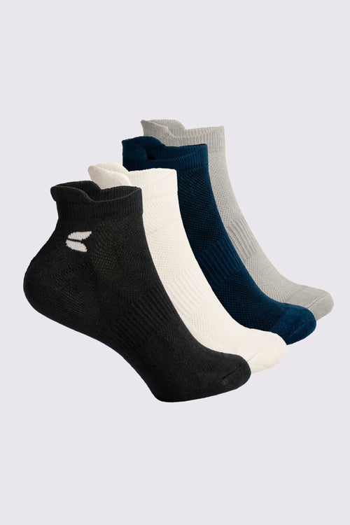 Unisex Ankle Bamboo Socks - 4 Pairs