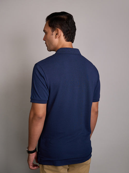 Mystic Navy Classic Bamboo Polo T-Shirt