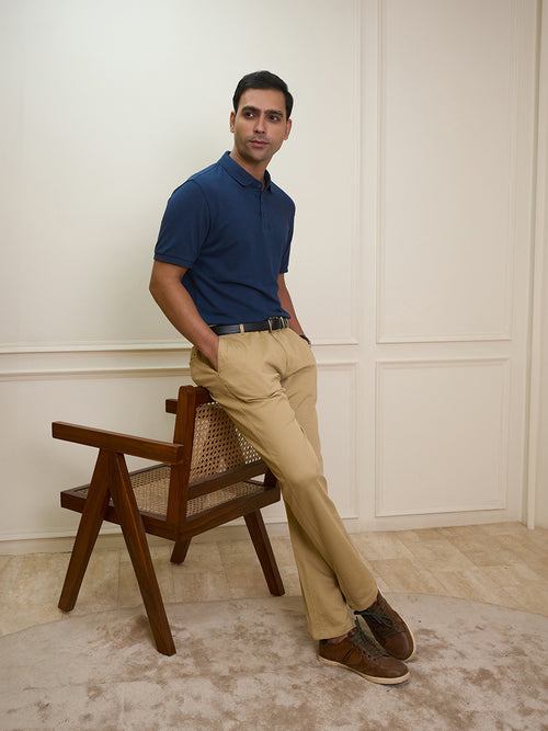 Mystic Navy Classic Bamboo Polo T-Shirt