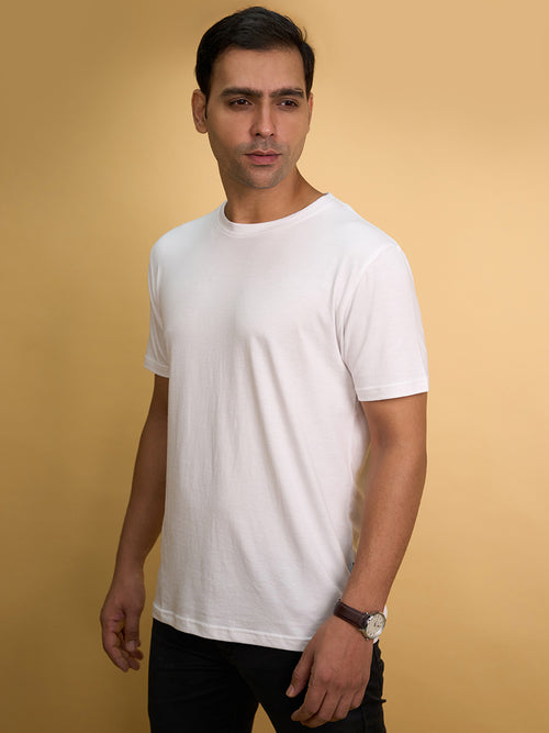 Ivory White Evergreen Bamboo Tee