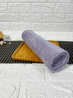 Mauve Grey Bamboo Bath Towel