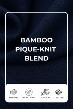 Mystic Navy Classic Bamboo Polo T-Shirt