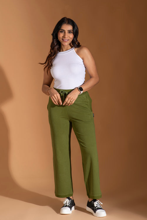 Earthy Emerald On The Go Pants